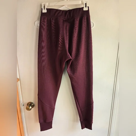 Nike Maroon Joggers Rose Gold Logo XS NWOT - Picture 3 of 5